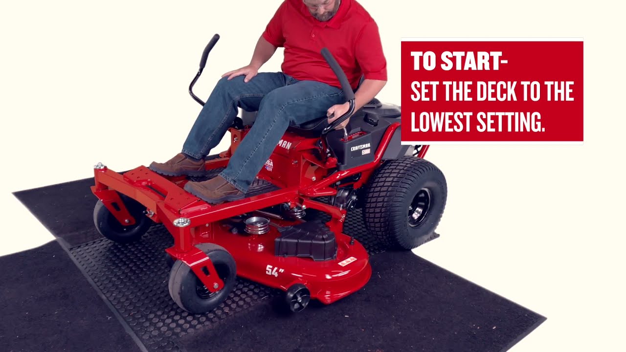 CRAFTSMAN Zero-Turn Mower - How To Change The Belt