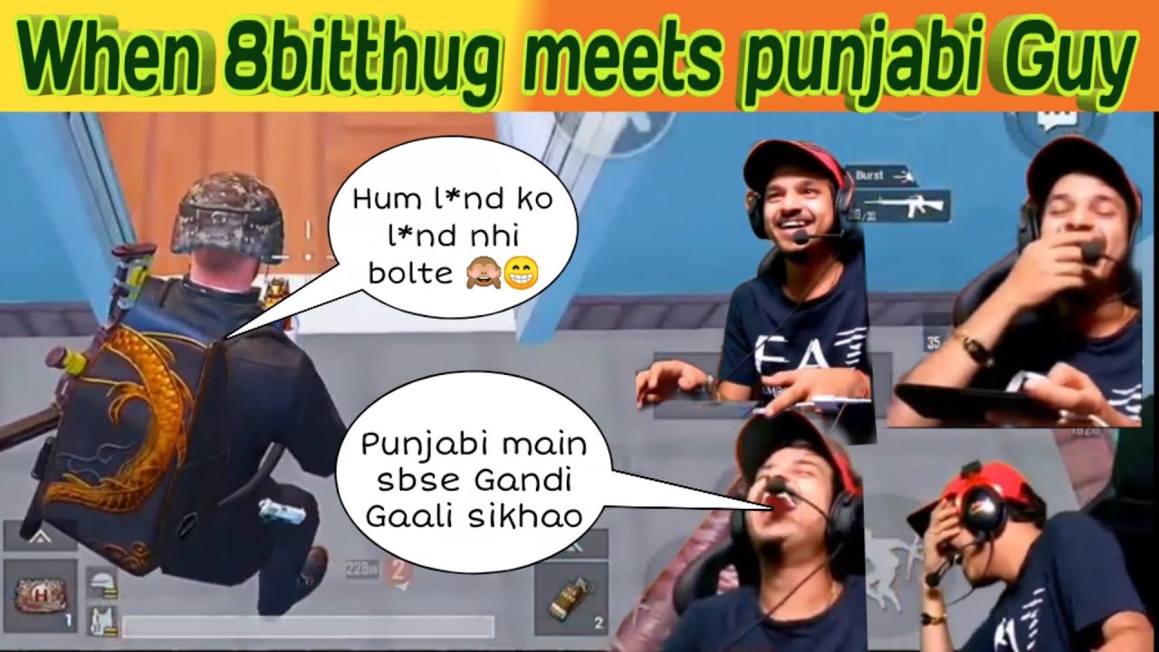 8bit thug & mamba funny moments with punjabi random guy  😂😂😂 on live stream