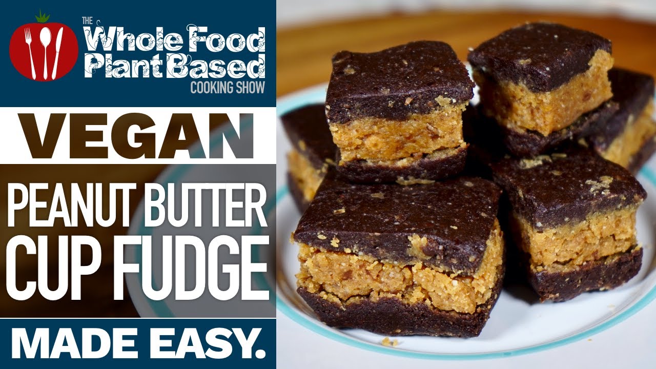 VEGAN PEANUT BUTTER CUP FUDGE » no oil, sugar free, gluten free, plant based