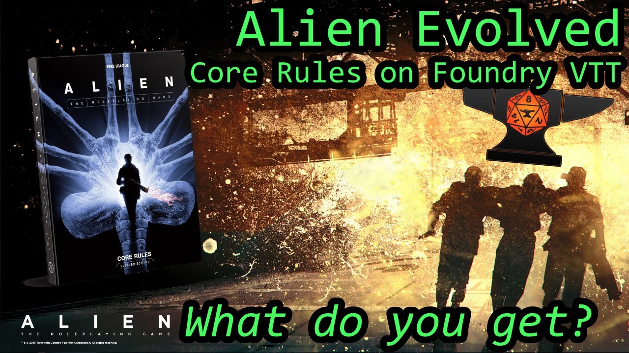 Foundry VTT + основные правила Alien Evolved: что вы получаете, как это выглядит?