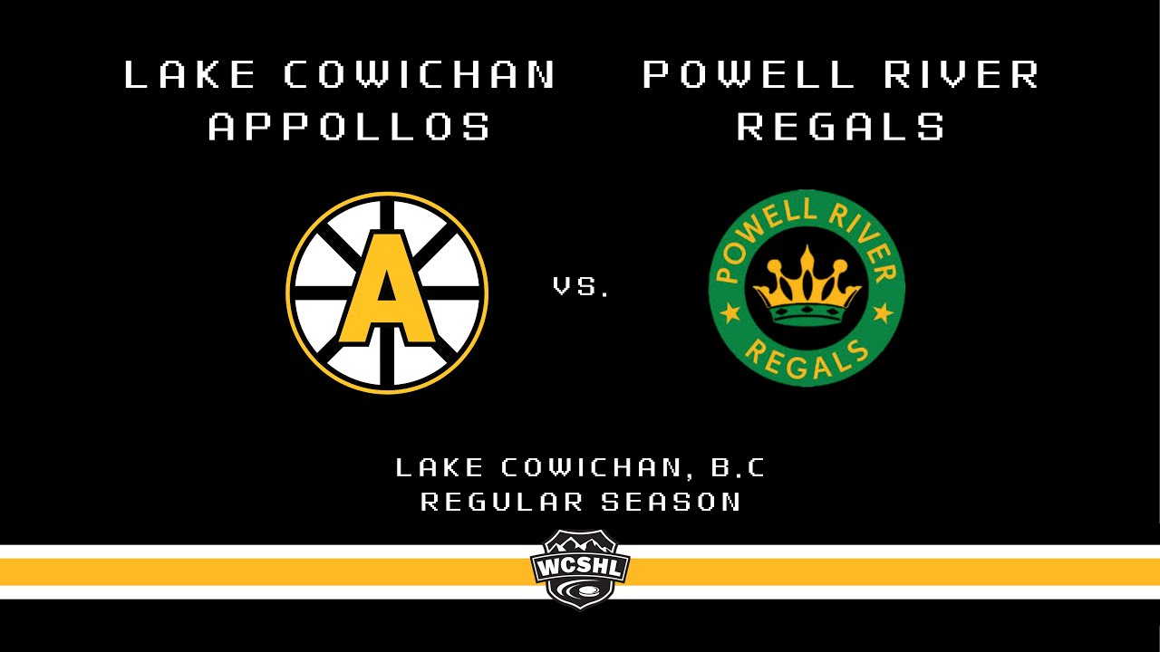 Lake Cowichan Appollos vs Powell River Regals Regular Season Game January 31. WCSHL.