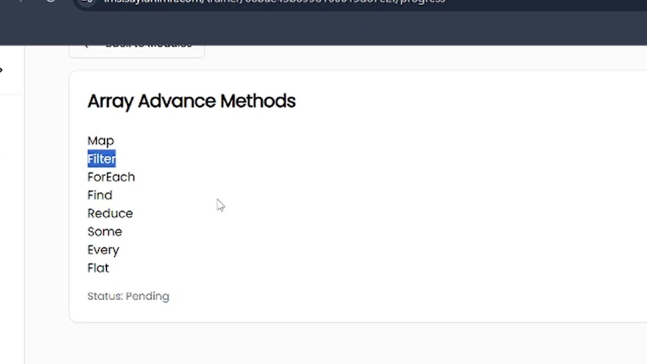 73. Array advanced methods | Map | ForEach | Filter | Find