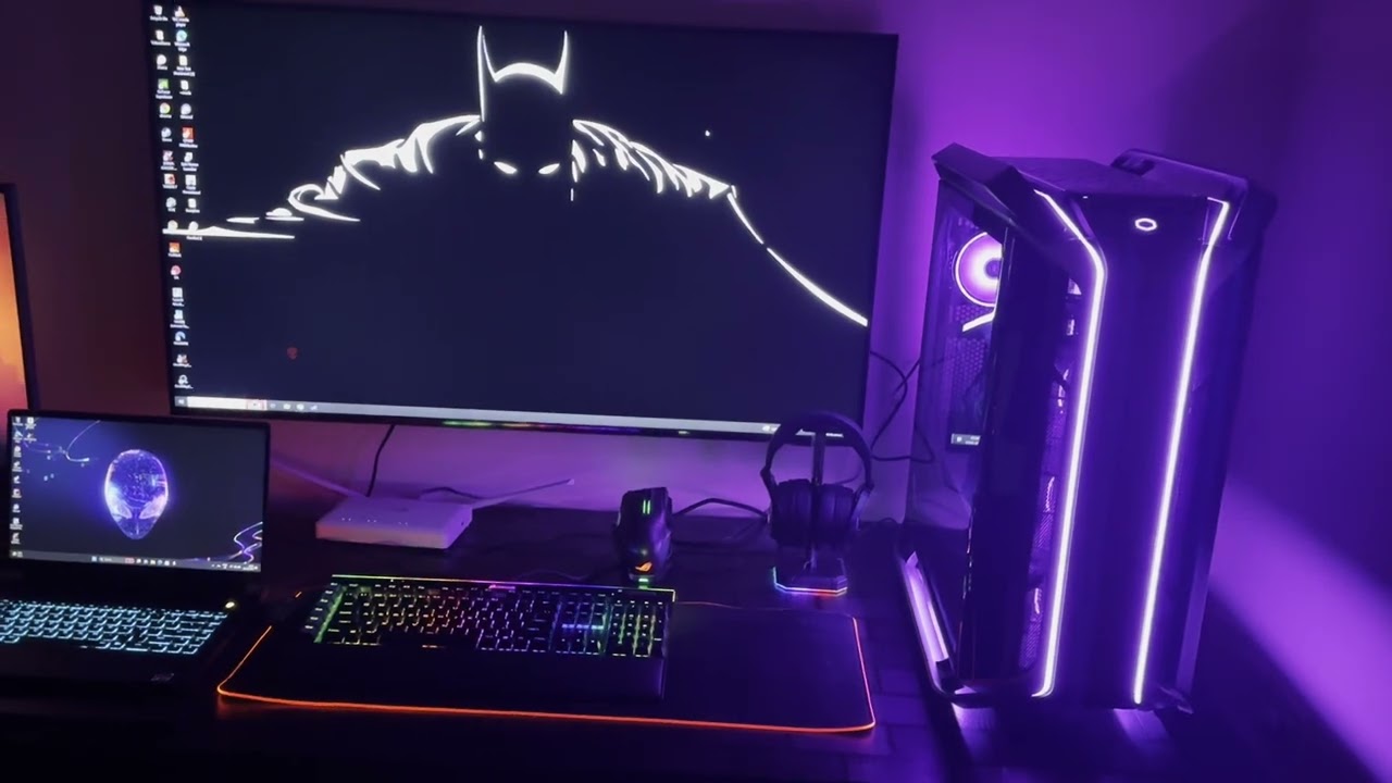My Setup  - Cosmos C700m Build, Play Station 5, Alienware M15 R7