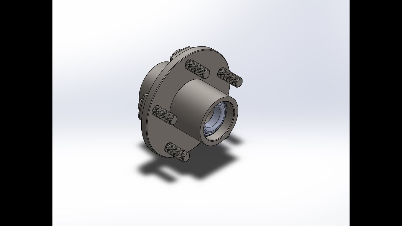 Trailer Idler Hub Assembly for 2K Lbs Axles 13" to 15" Wheels - 5 on 4-1/2"