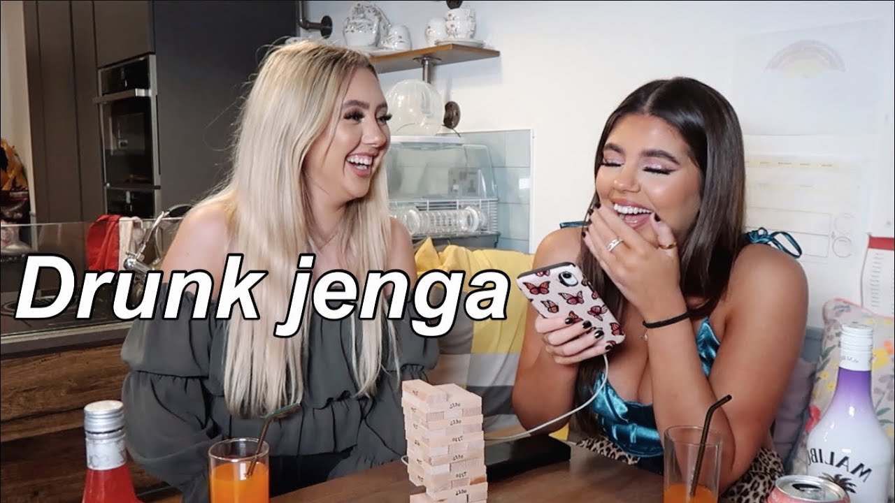DRUNK JENGA GAME ft my older sister | Sophie Clough