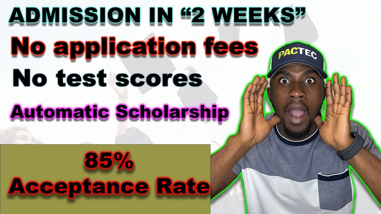 Admission + Scholarship in 14 Days! | 100% Free Application
