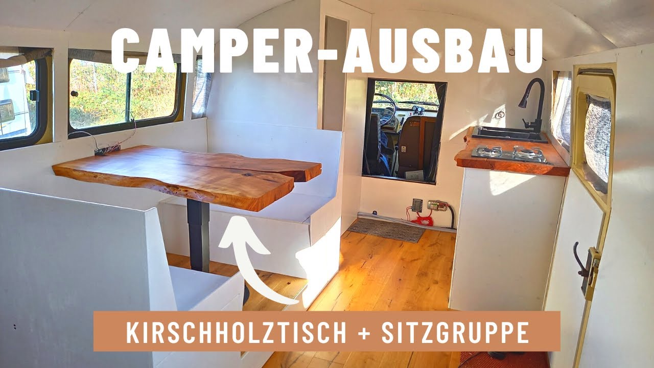 Sitzecke mit ECHTHOLZTISCH im Allrad-Camper | Ep. 05 Ausbau | this old truck