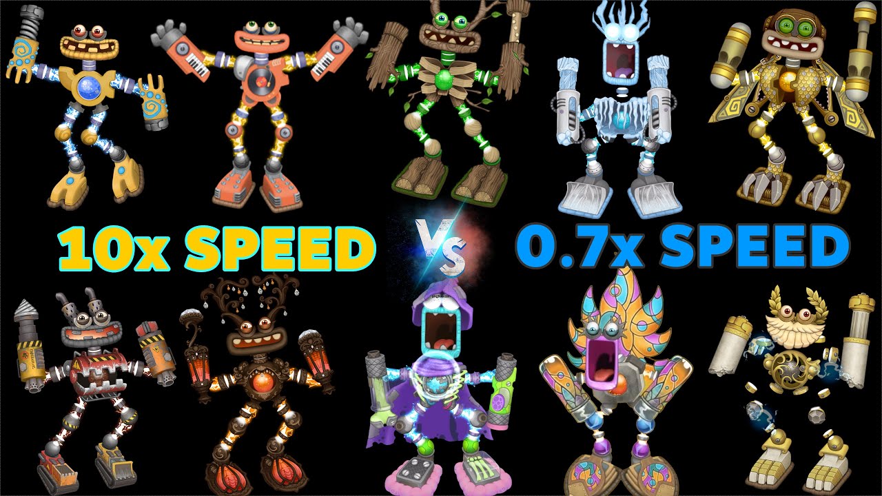 All Wubbox Speed Comparison | MSM All Islands, Full Sound & Animation