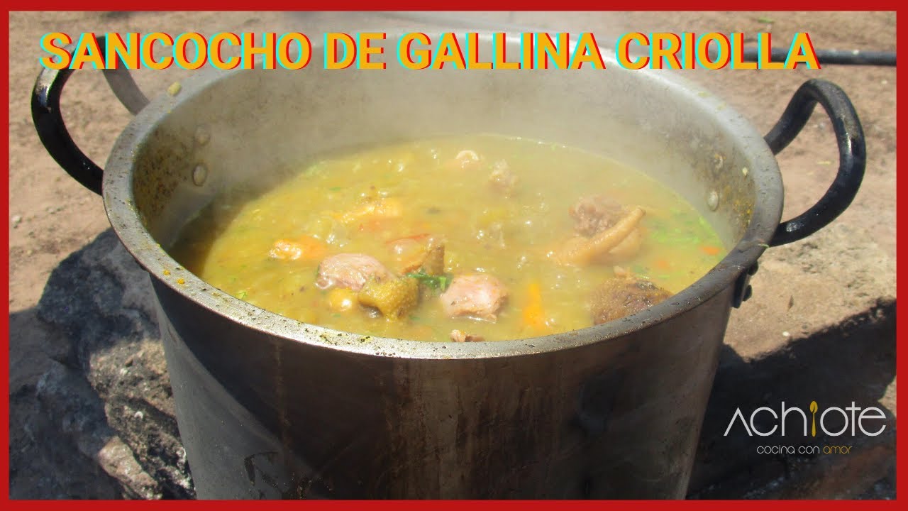 SANCOCHO DE GALLINA CRIOLLA en LEÑA| Sigue los sencillos pasos para preparar este clásico colombiano