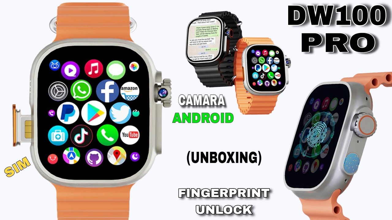 DW100 PRO SMARTWATCH - GOOGLE PLAY / VIDEO CALLS AND MORE