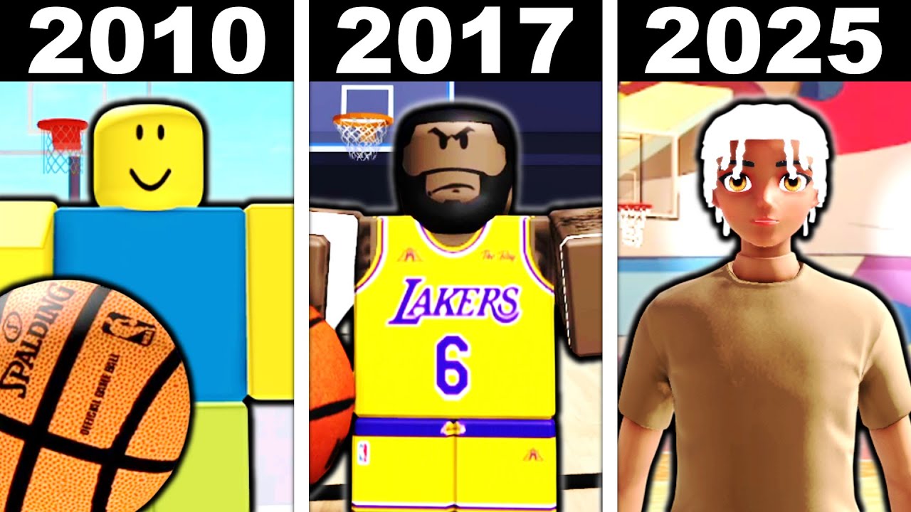 Scoring a 3-Pointer in EVERY YEAR of Roblox BASKETBALL!