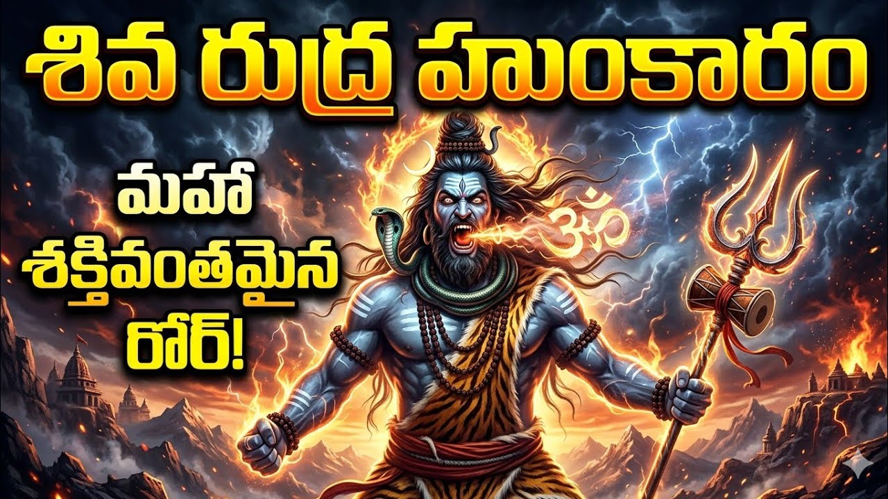 🔥 MAHA RUDRA HUNKARAM – The Ultimate Cinematic Anthem 🔥 #శివరాత్రి