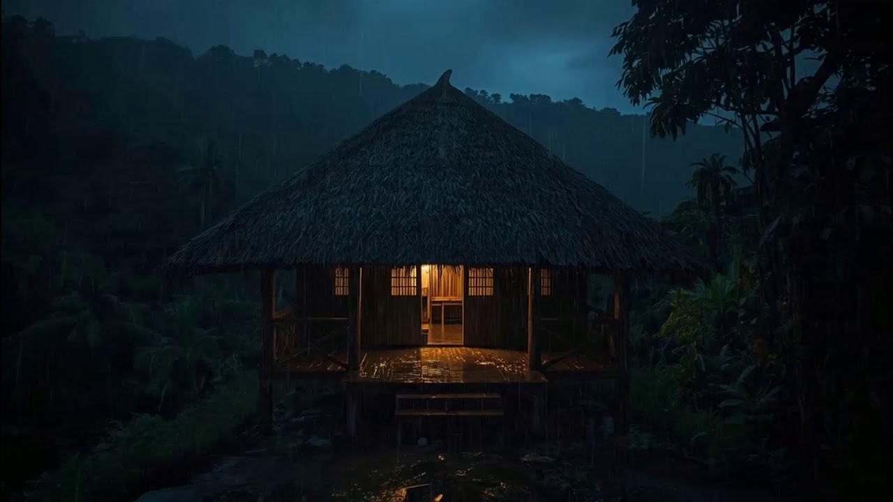 Soft Night Rain Forest 🌧️ | Natural White Noise for Relaxation