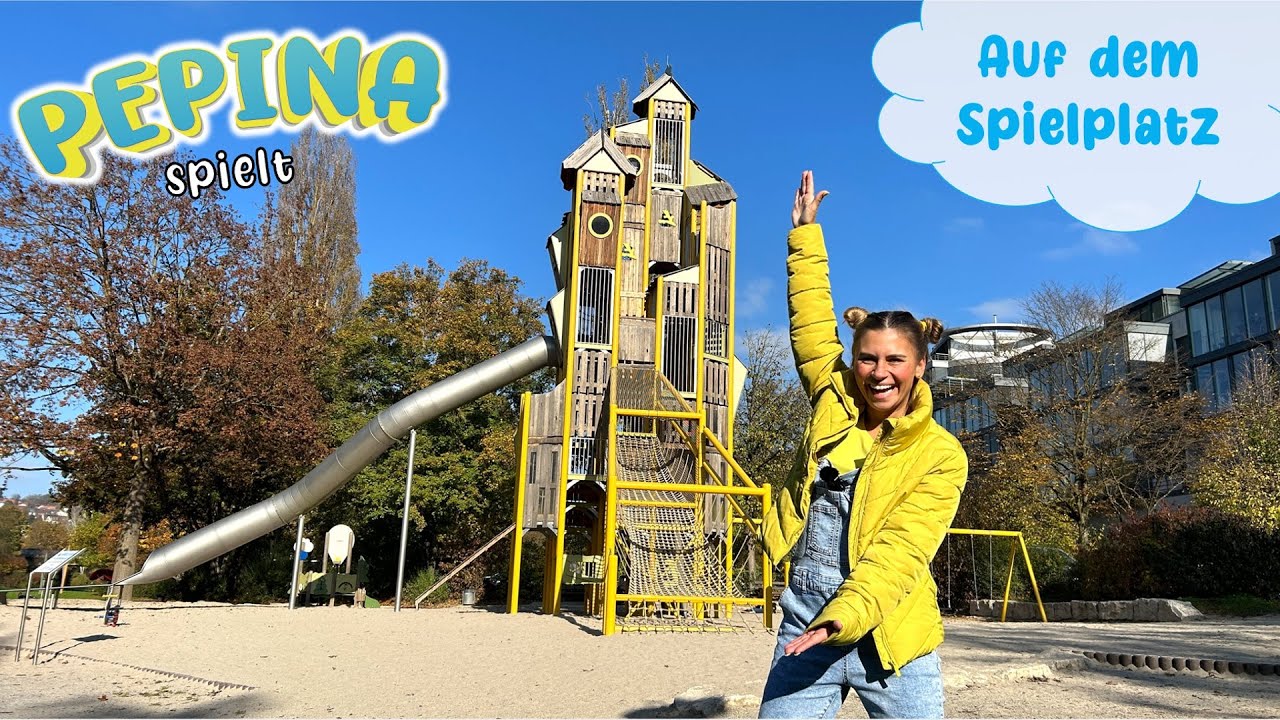 🛝 Auf dem SPIELPLATZ ✨ Seifenblasen, Kreideparcours 🖍️🍁 und viel Bewegung mit Pepina 🔍