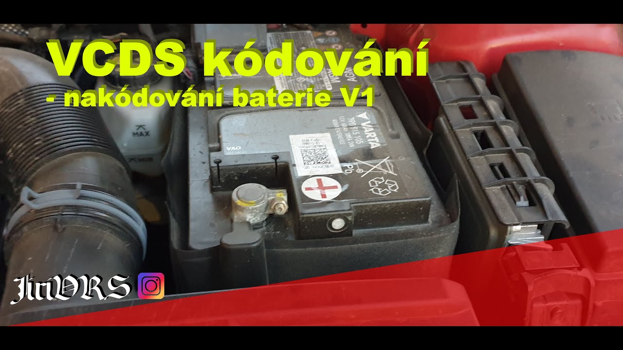 VCDS kódování - nakódování baterie V1