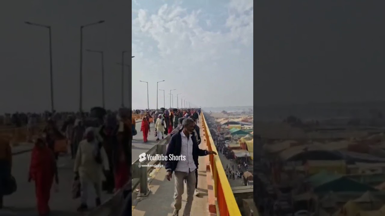 Kumba Mela 2025 Before Stampede #kumbamela #prayagraj #allahabad #sacred #crowd