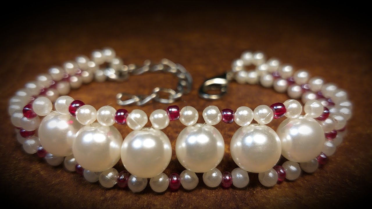 Bonita Pulsera de Perlas...Clase #451!!!