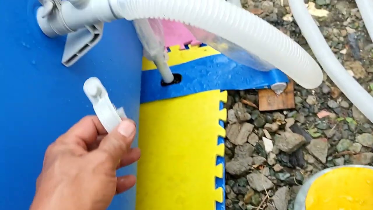HOW TO INSTALL C1000 WATER PUMP FILTER ON YOUR INTEX POOL.. RECTANGULAR POOL, SIZE 4.5M X 2.2M