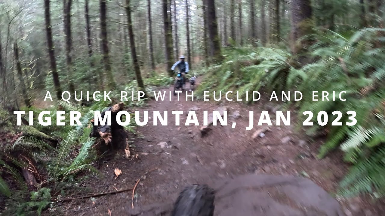 A Quick Rip with Euclid and Eric on Tiger Mountain, Jan 2023