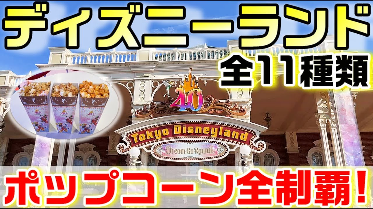 これ見ればOK！2023ディズニーランドのポップコーン全制覇！全11種