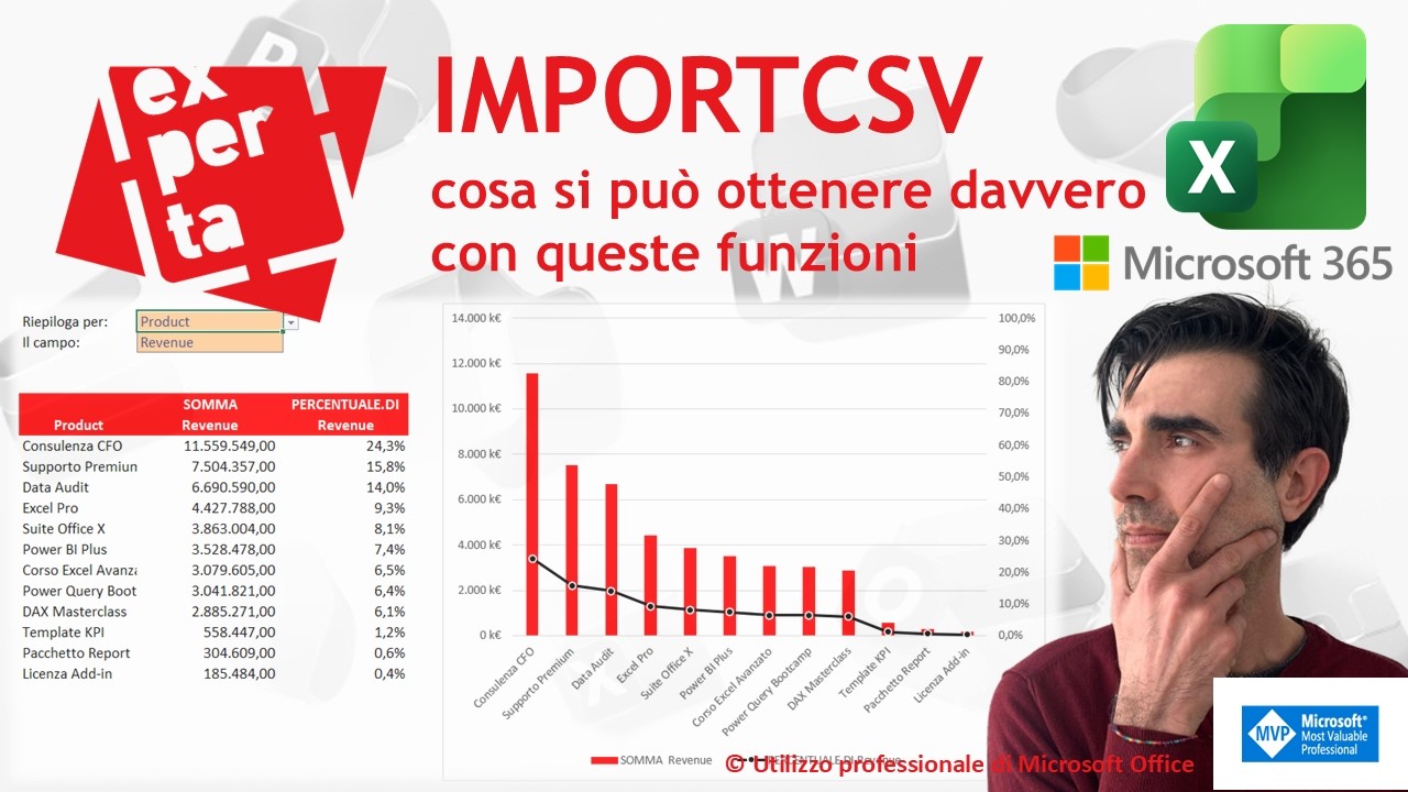EXCEL 365 – TRUCCHI E SEGRETI: 🆕 IMPORTCSV: cosa si può ottenere davvero con queste funzioni