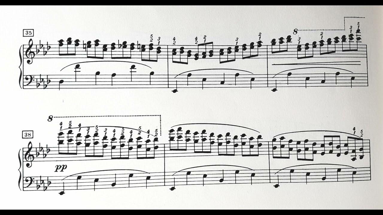 Martin Dombrowski spielt Brahms: Etüde nach Chopins op.25 Nr.2