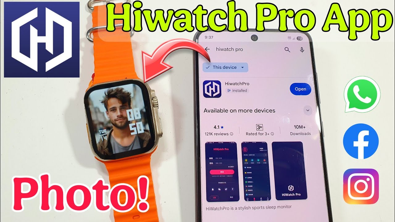 Hiwatch Pro Connect To Phone | Hiwatch Pro App Ko Use Kaise Kare | Smartwatch Connect To Hiwatch Pro