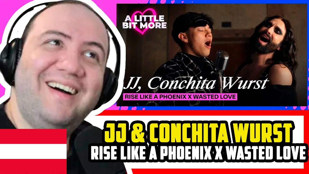 🇦🇹 JJ & Conchita Wurst - Rise Like A Phoenix x Wasted Love (Mashup) Austria #EurovisionALBM REACTION