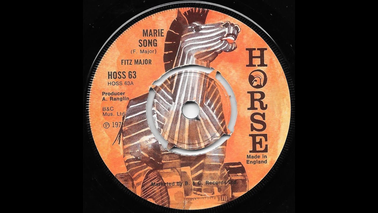 FITZ MAJOR & G G ALL STARS ♦ Marie Song / Version {HORSE 7inch 1975}