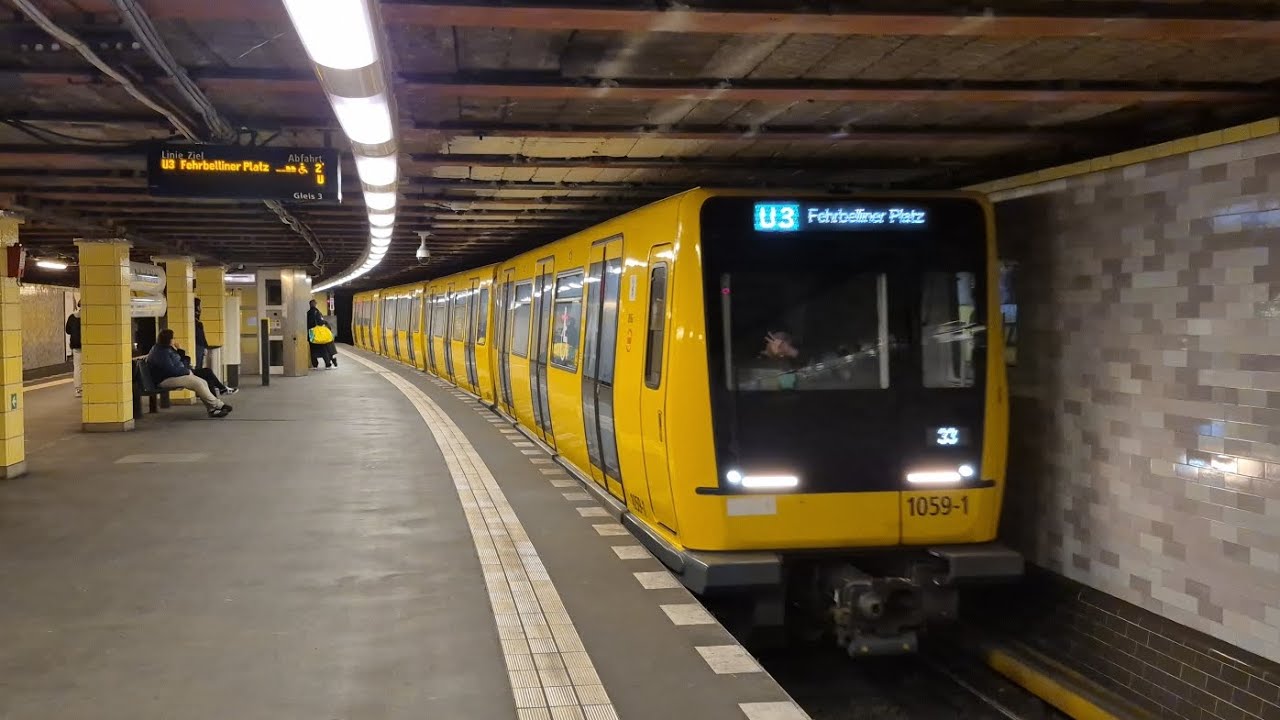 U-Bahn Berlin | Mitfahrt in der U3 von Nollendorfplatz bis Fehrbelliner Platz im IK18 1059-4