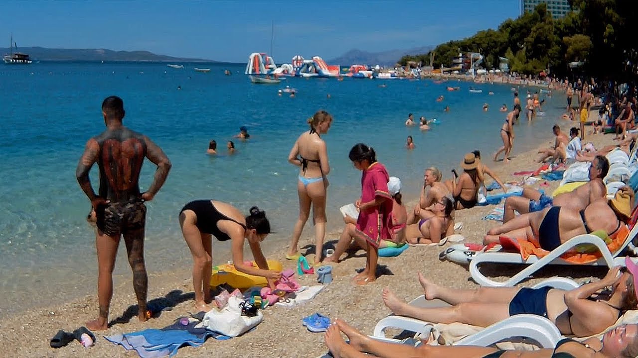 Makarska Croatia | Summer Beach Walk on the Adriatic Sea