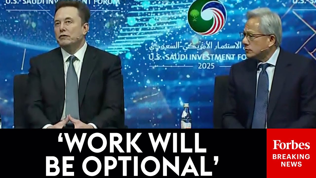 FULL: Elon Musk Makes Shocking Future Predictions At U.S.-Saudi Arabia Forum Alongside Jensen Huang