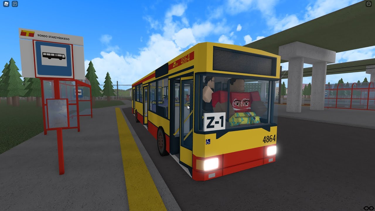 ROBLOX VWT - Jelcz M121M - pojazd dla admin&oacute;w, Linia Z-1