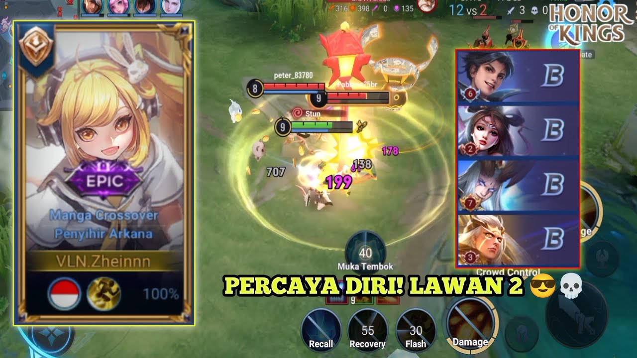 Honor Of Kings (Angela) INI BUKAN NEKAT, INI PERCAYA DIRI! LAWAN 2 😎💀