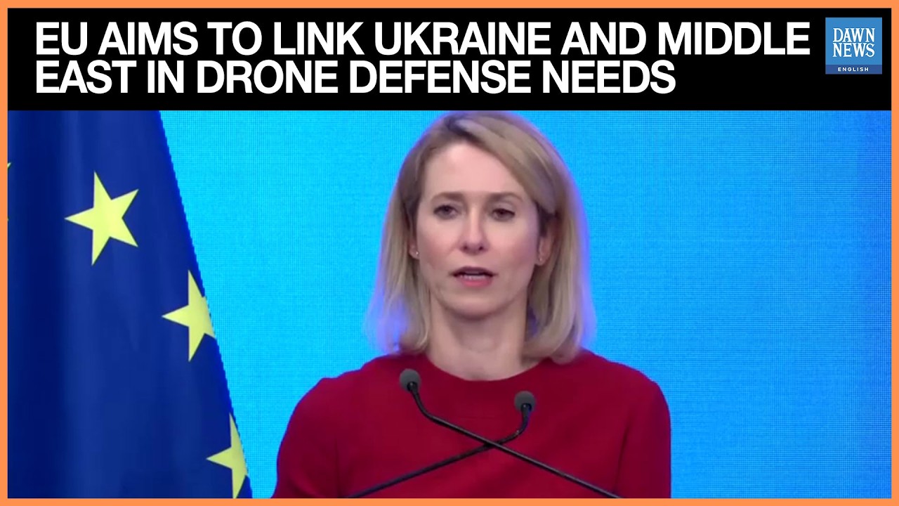 EU Aims to Link Ukraine and Middle East in Drone Defense Strategy | Dawn News English