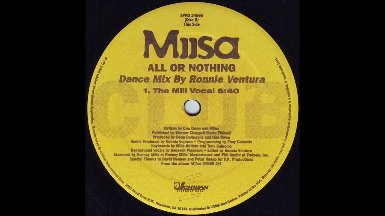 Miisa - All Or Nothing (The Mill Vocal)