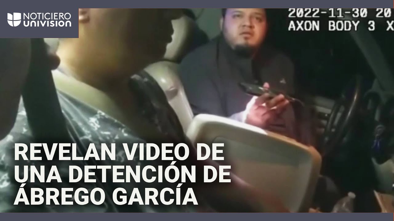 Video muestra a Kilmar Ábrego García siendo detenido por conducir a exceso de velocidad en 2022