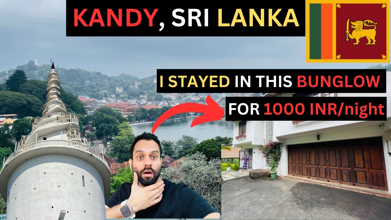 Exploring Kandy | 1000Rs Homestay | Ambuluwawa tower Adventure & Spiritual Bliss in Sri Lanka 2025🇱🇰