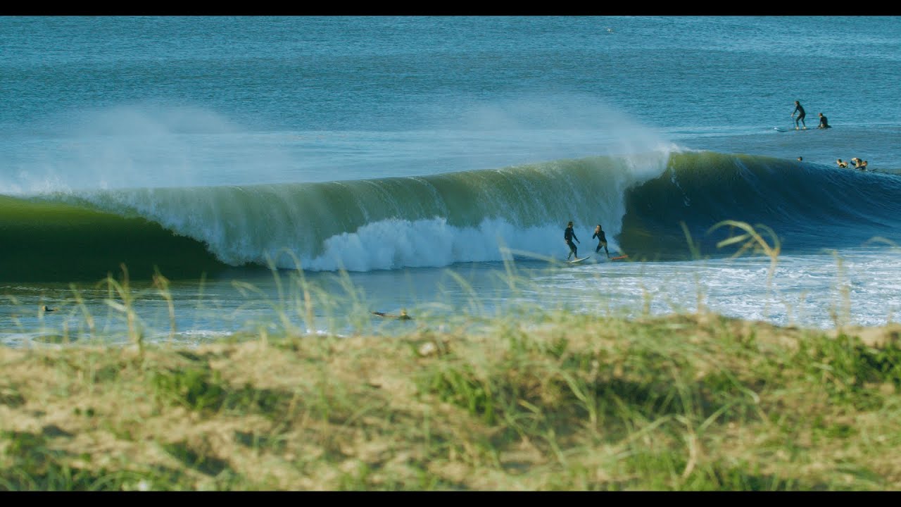 Capbreton Big Waves Surfing &ndash; Winter Barrels in 4K