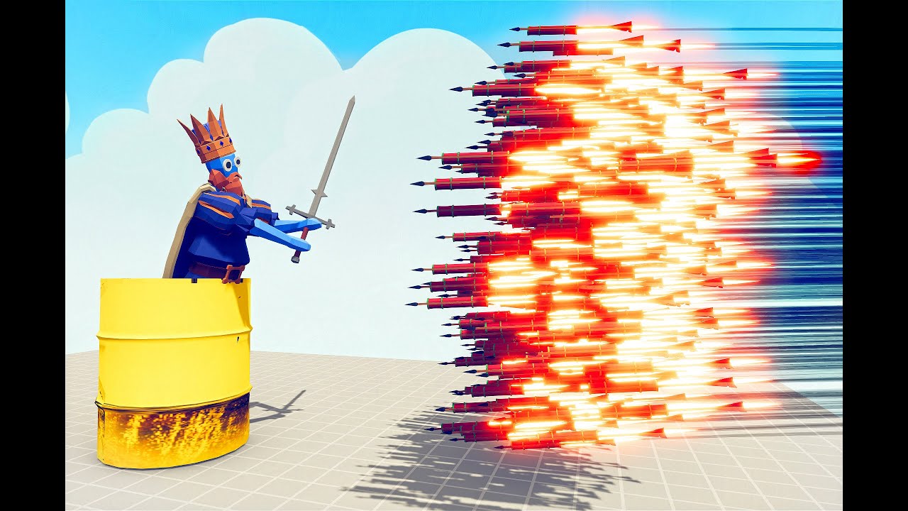 WILL THE BARREL SAVE from GOD FIREWORK ? | TABS - Totally Accurate Battle Simulator