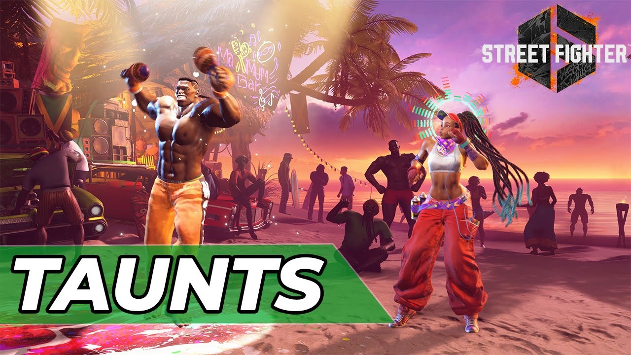 Street Fighter 6 - All Taunts Season 1 4K60FPS