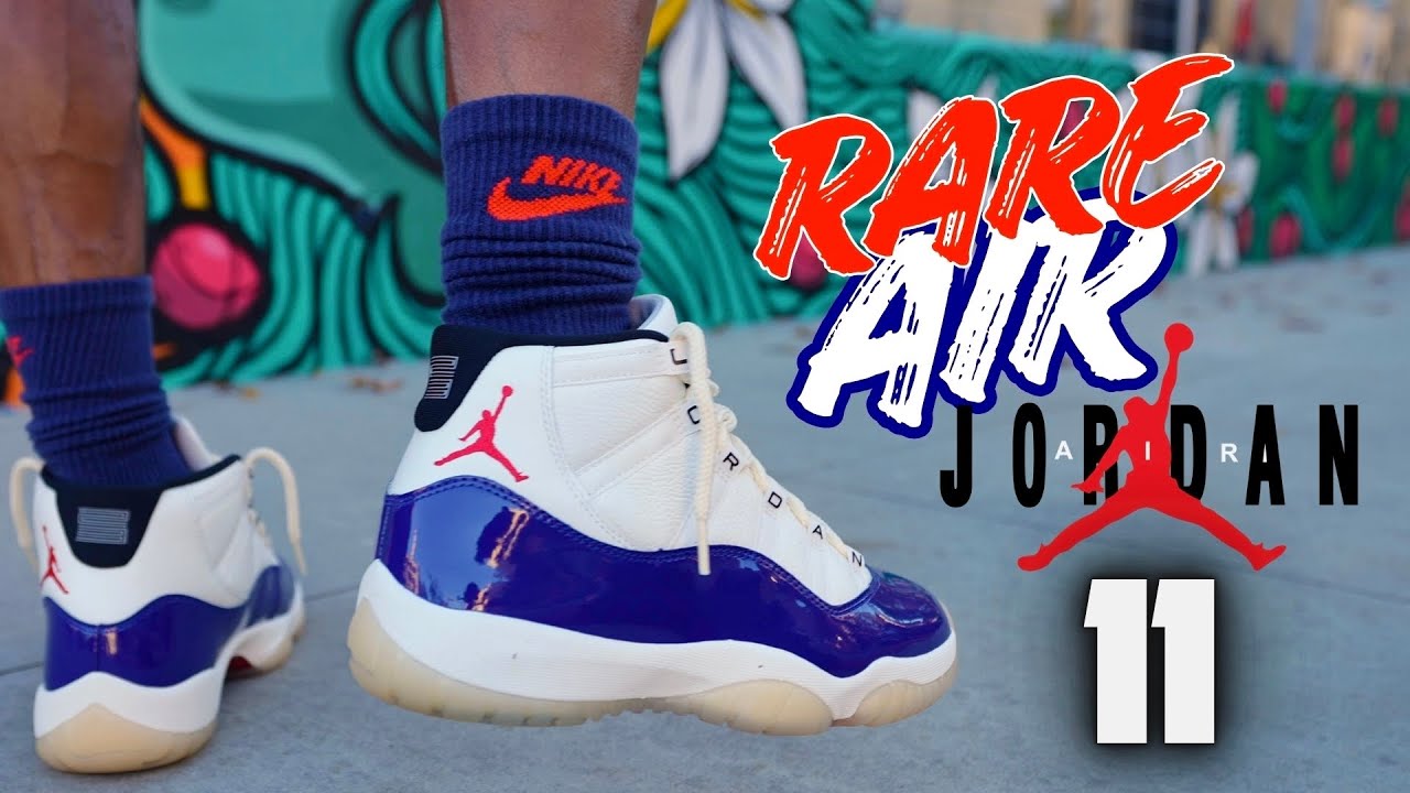 ЭТИ НЕЗАМЕТНЫЕ КРОССОВКИ! ПОДРОБНЫЙ ОБЗОР JORDAN 11 RARE AIR И СМЫВ НА НОГАХ СО ШНУРОВКОЙ!