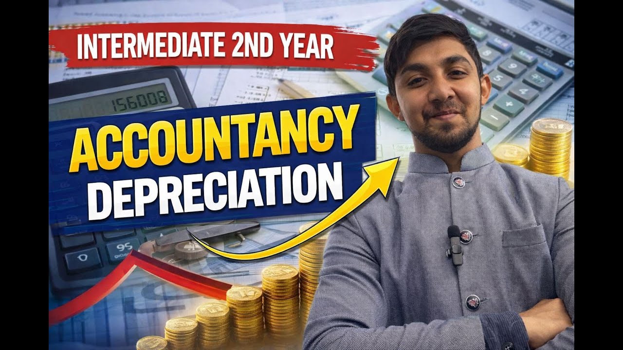 Depreciation in Accounting | Intermediate 2nd Year Accountancy | Hindi + English