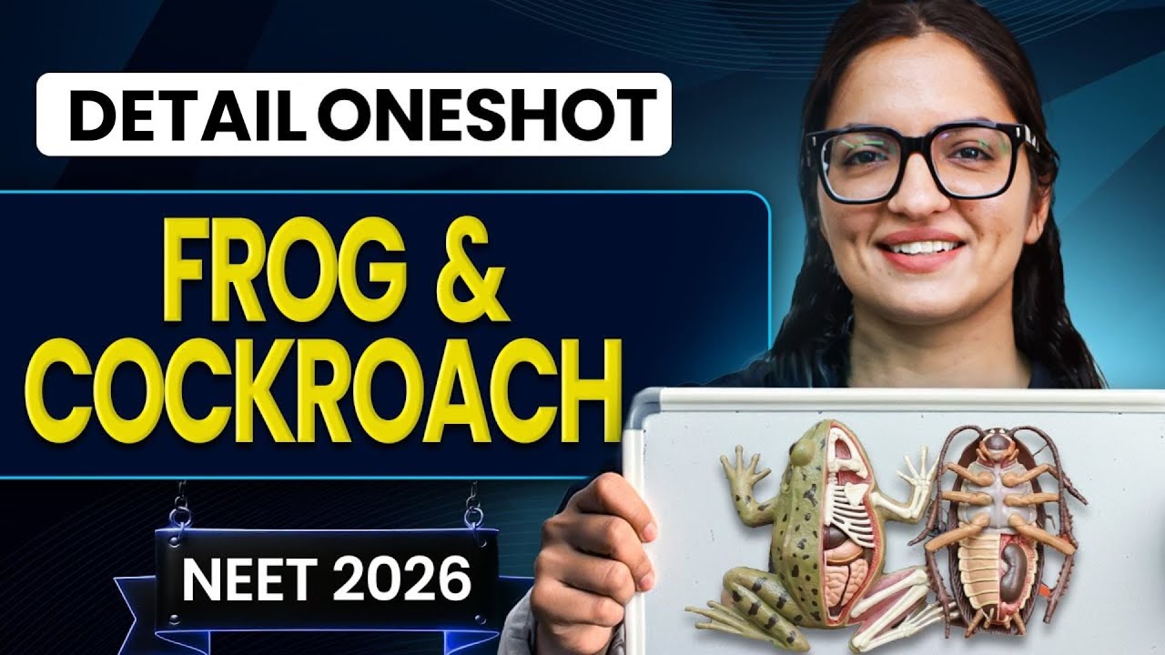 Structural Organisation in Animals ( Frog & Cockroach)  Oneshot for NEET | Yoddha 2026 | Ritu Ma'am