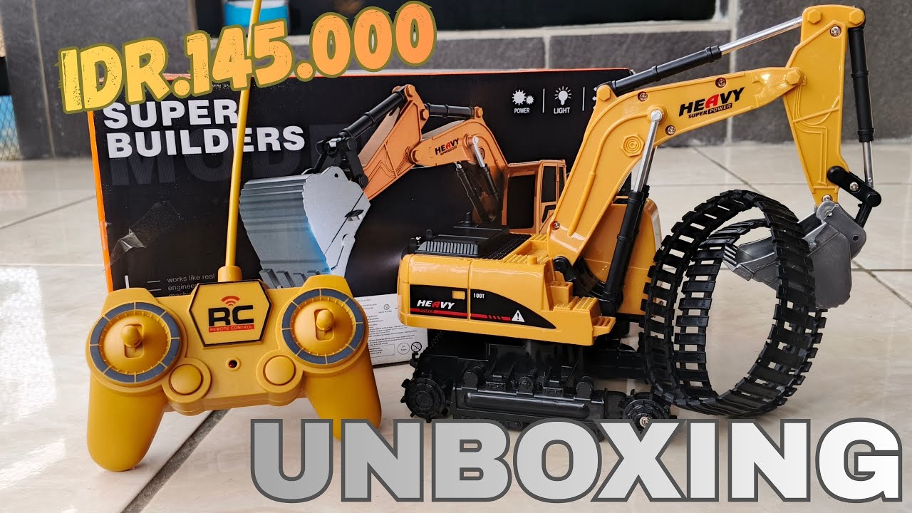 Unboxing RC Excavator 6CH  | Testing & Playing