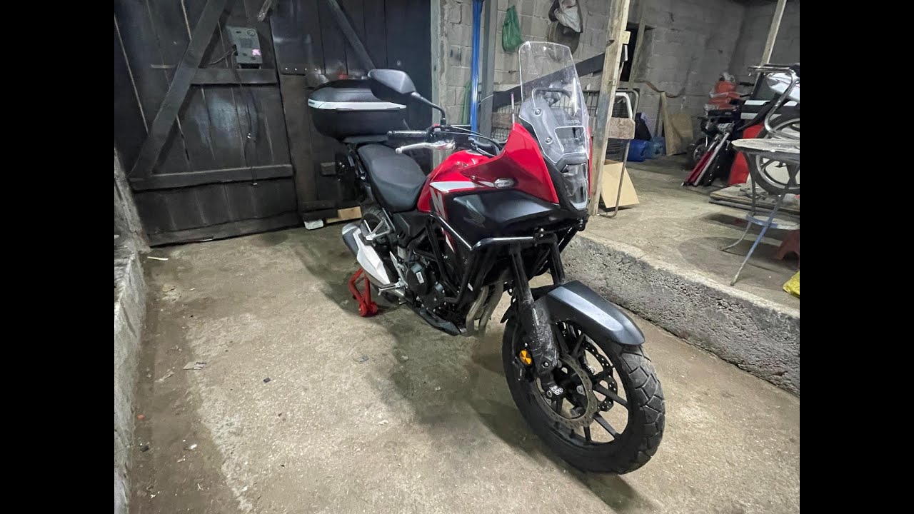 Honda NX500 Crash Bar and Topcase Mount Installation