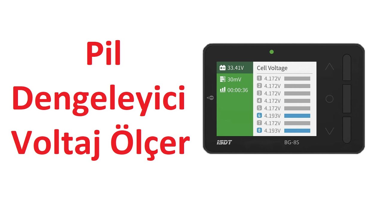 Pil Dengeleme - ISDT BattGO BG-8s Batarya Voltaj Ölçer ve Dengeleyici