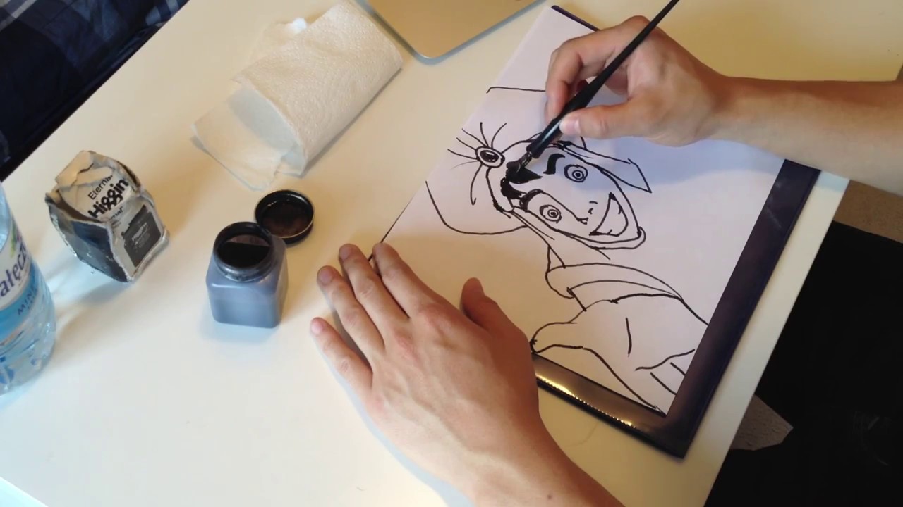 🇮🇱 ASMR עברית Hebrew - Let's Draw Aladdin! 🖍 알라딘 히브리어