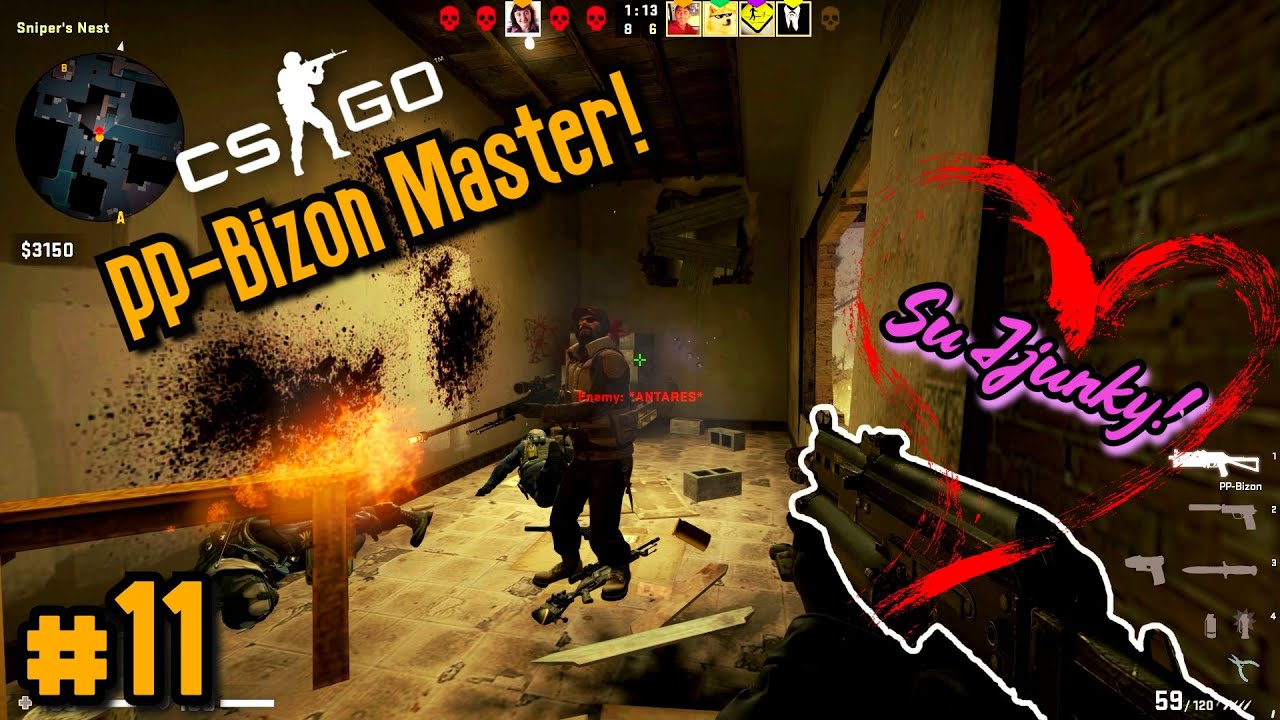 CS:GO Competitive #11 PP-Bizon Only Challenge! Su Jjunky!