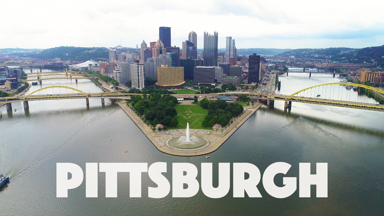 Pittsburgh PA Virtual Run into downtown 4k